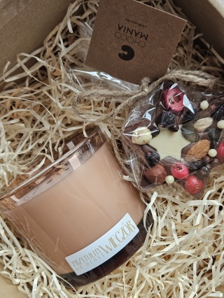 Zestaw świąteczny z czekoladką